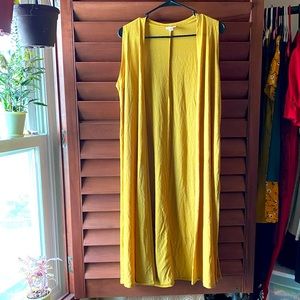 LULAROE Sleeveless Cardigan w split side seam